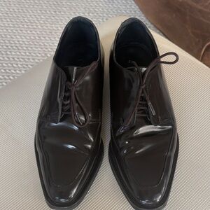 COS Elegant Brown Leather Women's Flats